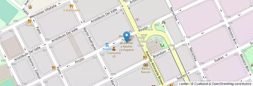 Mapa de ubicacion de Bachillerato Popular de Jóvenes y Adultos La Pulpería, Boca en アルゼンチン, Ciudad Autónoma De Buenos Aires, Comuna 4, ブエノスアイレス.