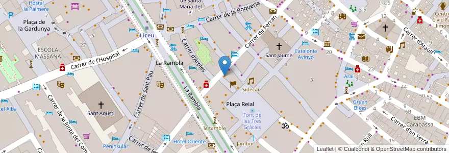 Mapa de ubicacion de Bacoa Ferran en Испания, Каталония, Барселона, Барселонес, Барселона.