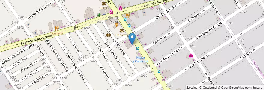 Mapa de ubicacion de Badn Farma, Villa Santa Rita en آرژانتین, Ciudad Autónoma De Buenos Aires, Buenos Aires, Comuna 11.