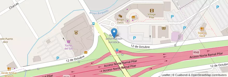 Mapa de ubicacion de Bagion Informacion turistica en Argentina, Buenos Aires, Partido Del Pilar, Villa Rosa.