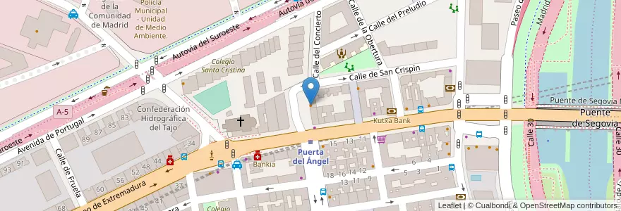 Mapa de ubicacion de Bahía del Café en 스페인, Comunidad De Madrid, Comunidad De Madrid, Área Metropolitana De Madrid Y Corredor Del Henares, 마드리드.