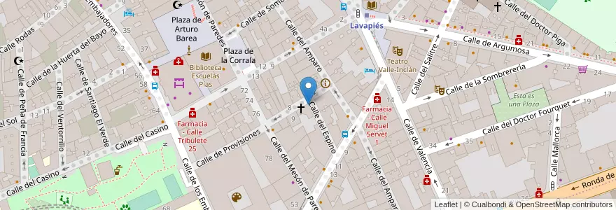 Mapa de ubicacion de Baitul Mukarram en スペイン, マドリード州, Comunidad De Madrid, Área Metropolitana De Madrid Y Corredor Del Henares, Madrid.