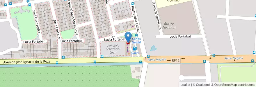 Mapa de ubicacion de Bajo Cuerdas en الأرجنتين, سان خوان, تشيلي, Rivadavia.