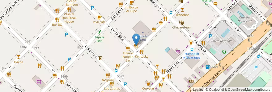 Mapa de ubicacion de Bakano Pizza, Palermo en Argentina, Autonomous City Of Buenos Aires, Autonomous City Of Buenos Aires.