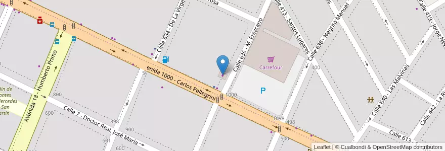 Mapa de ubicacion de Baliani Herrajes en Arjantin, Buenos Aires, Partido De Luján.