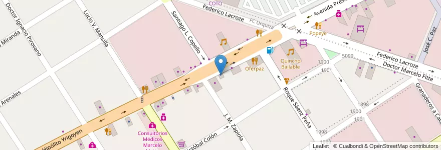 Mapa de ubicacion de Ballesteros en 阿根廷, 布宜诺斯艾利斯省, Partido De José C. Paz.