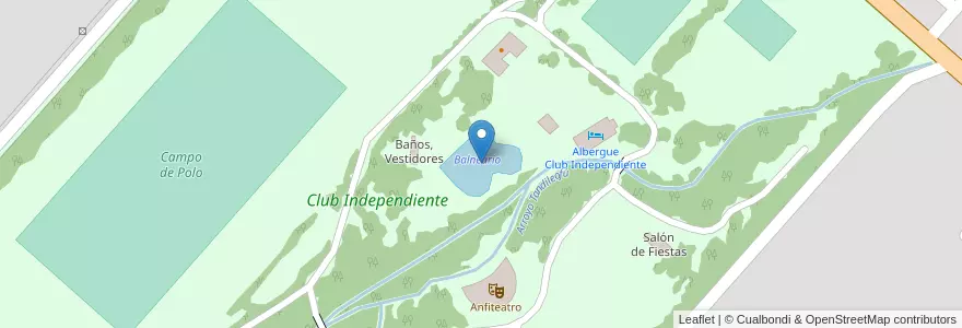 Mapa de ubicacion de Balneario en آرژانتین, استان بوئنوس آیرس, Partido De Ayacucho, Ayacucho.