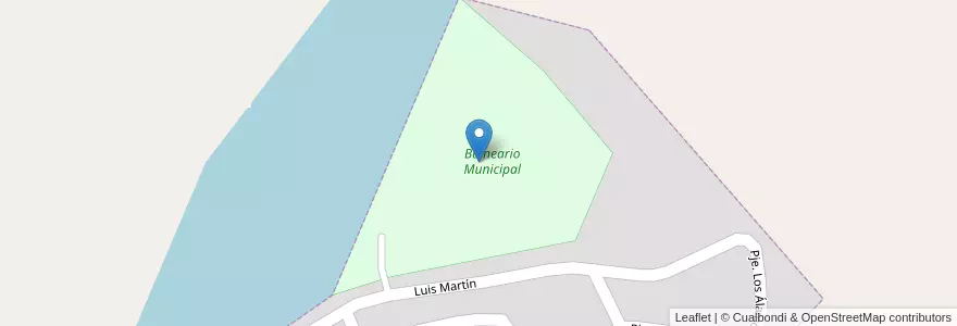 Mapa de ubicacion de Balneario Municipal en Аргентина, Рио-Негро, Departamento Conesa, General Conesa.