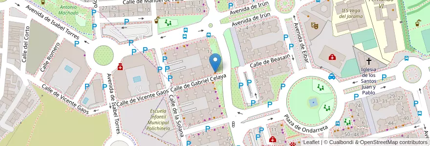 Mapa de ubicacion de Bambú en Spanien, Autonome Gemeinschaft Madrid, Autonome Gemeinschaft Madrid, Área Metropolitana De Madrid Y Corredor Del Henares, San Fernando De Henares, Coslada.