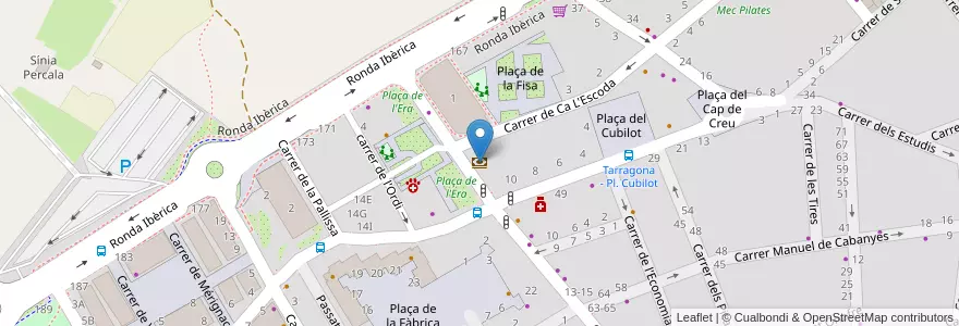 Mapa de ubicacion de Banc Sabadell en Spanje, Catalonië, Barcelona, Garraf, Vilanova I La Geltrú.