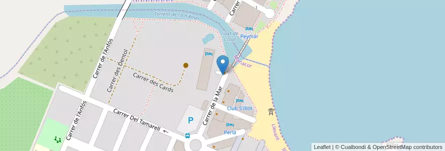 Mapa de ubicacion de Banca March en スペイン, バレアレス諸島, España (Mar Territorial), Llevant, バレアレス諸島, Manacor.