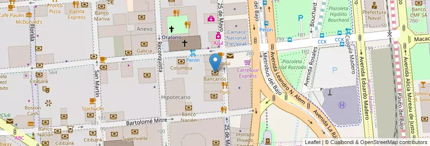 Mapa de ubicacion de Bancarios, San Nicolas en Argentina, Autonomous City Of Buenos Aires, Comuna 1, Autonomous City Of Buenos Aires.
