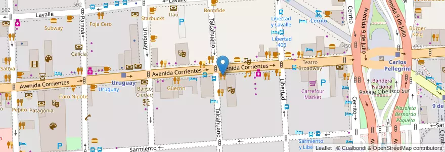 Mapa de ubicacion de Banchero - Centro, San Nicolas en 阿根廷, Ciudad Autónoma De Buenos Aires, Comuna 1, 布宜诺斯艾利斯.