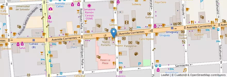 Mapa de ubicacion de Banchero, San Nicolas en الأرجنتين, Ciudad Autónoma De Buenos Aires, Comuna 1, Buenos Aires.