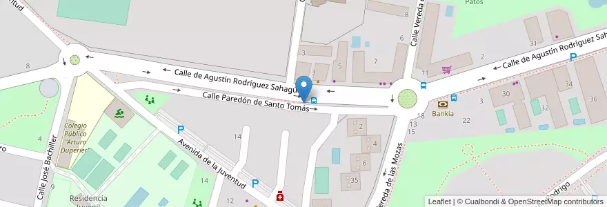Mapa de ubicacion de Banco en Espanha, Castela E Leão, Ávila, Valle Amblés Y Sierra De Ávila, Ávila.