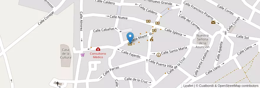 Mapa de ubicacion de Banco Caixa Geral en スペイン, エストレマドゥーラ州, Cáceres, Tajo-Salor, Malpartida De Cáceres.