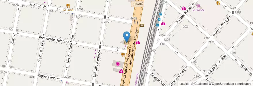 Mapa de ubicacion de Banco Ciudad en アルゼンチン, ブエノスアイレス州, Partido De Lanús, Lanús Oeste.