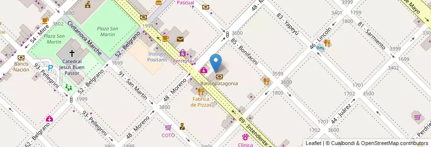 Mapa de ubicacion de Banco Ciudad en Argentina, Buenos Aires, Partido De General San Martín, General San Martín, Villa Lynch.