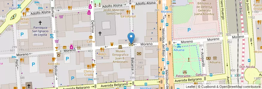 Mapa de ubicacion de Banco Ciudad, Montserrat en Argentine, Ciudad Autónoma De Buenos Aires, Comuna 1, Buenos Aires.