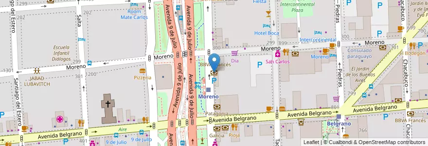 Mapa de ubicacion de Banco Ciudad, Montserrat en Argentinien, Ciudad Autónoma De Buenos Aires, Comuna 1, Buenos Aires.