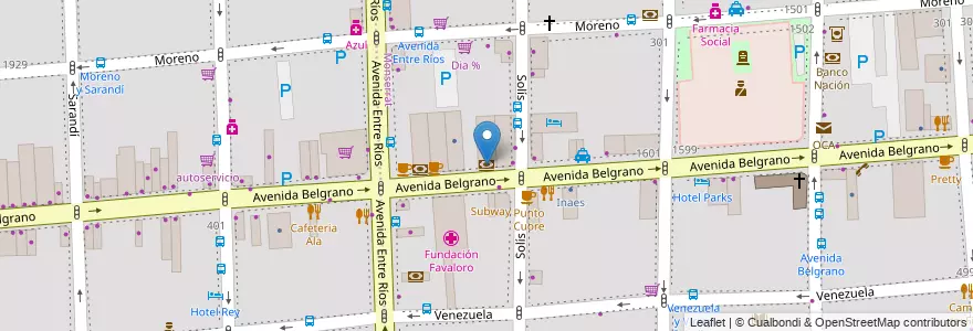 Mapa de ubicacion de Banco Ciudad, Montserrat en Argentina, Autonomous City Of Buenos Aires, Autonomous City Of Buenos Aires.