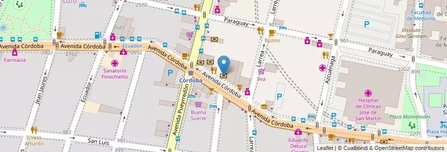 Mapa de ubicacion de Banco Ciudad, Recoleta en الأرجنتين, Ciudad Autónoma De Buenos Aires, Buenos Aires.