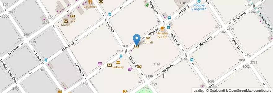 Mapa de ubicacion de Banco Ciudad, Villa del Parque en 阿根廷, Ciudad Autónoma De Buenos Aires, 布宜诺斯艾利斯, Comuna 11.