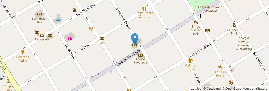 Mapa de ubicacion de Banco Comafi en الأرجنتين, بوينس آيرس, Partido De Quilmes, Quilmes.