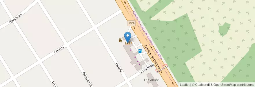 Mapa de ubicacion de Banco Credicoop en Arjantin, Buenos Aires, Partido De Esteban Echeverría, Luis Guillón.