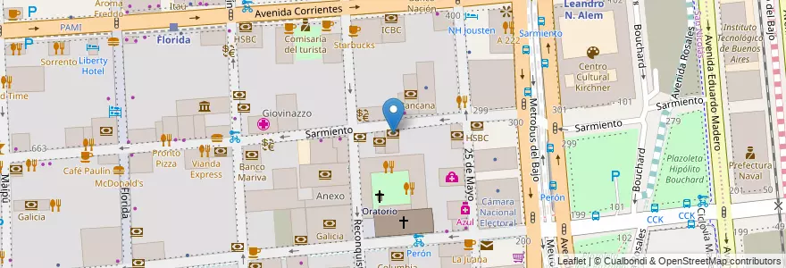 Mapa de ubicacion de Banco de Comercio, San Nicolas en Argentina, Autonomous City Of Buenos Aires, Comuna 1, Autonomous City Of Buenos Aires.