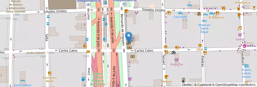 Mapa de ubicacion de Banco de la Provincia de Buenos Aires, Constitucion en آرژانتین, Ciudad Autónoma De Buenos Aires, Comuna 1, Buenos Aires.