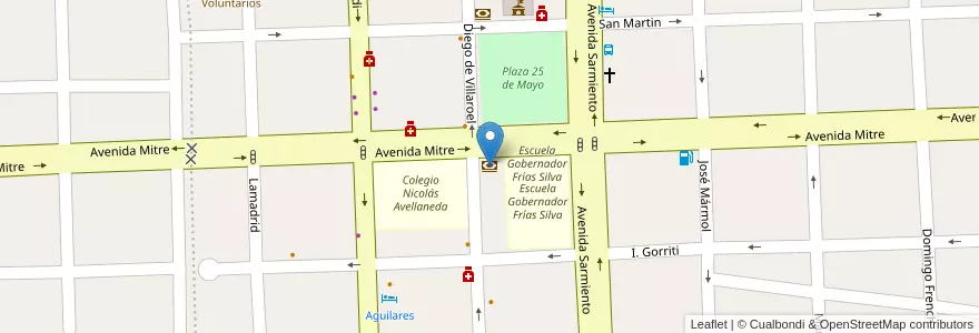 Mapa de ubicacion de Banco del Tucumán en الأرجنتين, Tucumán, Departamento Río Chico, Aguilares, Municipio De Aguilares.