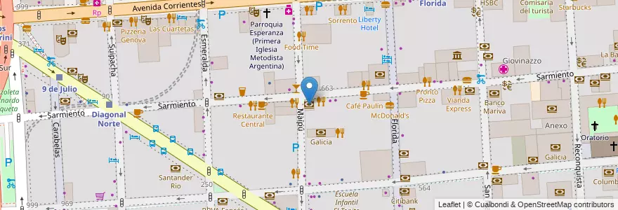 Mapa de ubicacion de Banco Finansur, San Nicolas en الأرجنتين, Ciudad Autónoma De Buenos Aires, Comuna 1, Buenos Aires.