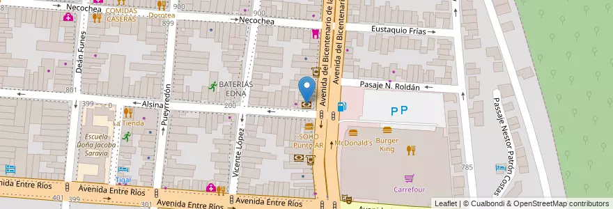 Mapa de ubicacion de Banco Galicia en Argentinien, Salta, Capital, Municipio De Salta, Salta.