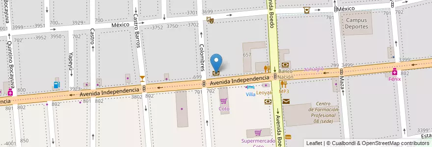 Mapa de ubicacion de Banco Galicia, Almagro en Arjantin, Ciudad Autónoma De Buenos Aires, Comuna 5, Buenos Aires.