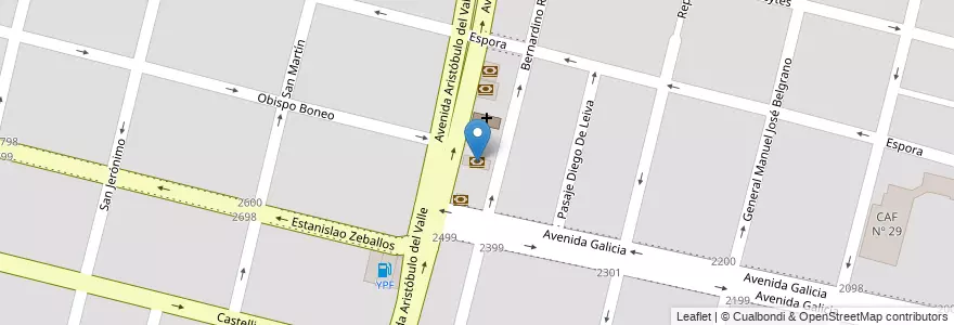 Mapa de ubicacion de Banco Macro en 阿根廷, Santa Fe, Departamento La Capital, Santa Fe Capital, Santa Fe.