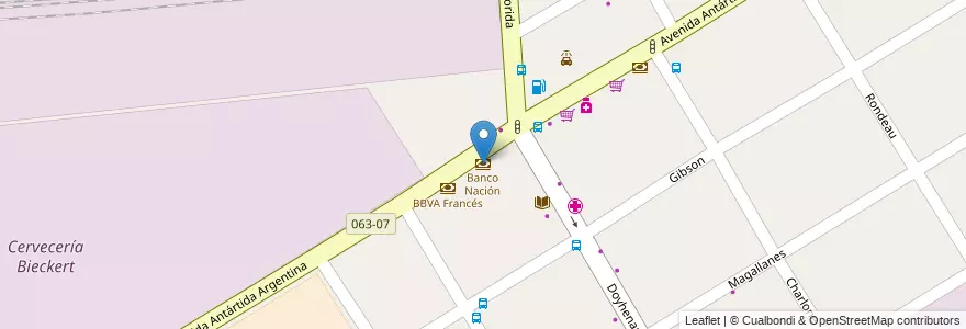 Mapa de ubicacion de Banco Nación en Arjantin, Buenos Aires, Partido De Lomas De Zamora, Llavallol.