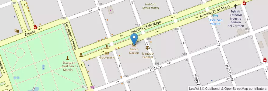 Mapa de ubicacion de Banco Nación en Argentine, Formosa, Departamento Formosa, Municipio De Formosa, Formosa.