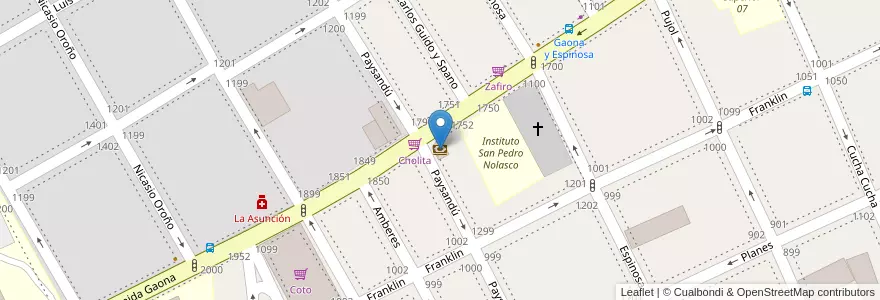 Mapa de ubicacion de Banco Nación, Caballito en الأرجنتين, Ciudad Autónoma De Buenos Aires, Buenos Aires, Comuna 6.