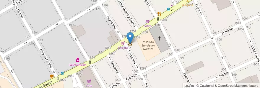 Mapa de ubicacion de Banco Nación, Caballito en 아르헨티나, Ciudad Autónoma De Buenos Aires, 부에노스아이레스, Comuna 6.