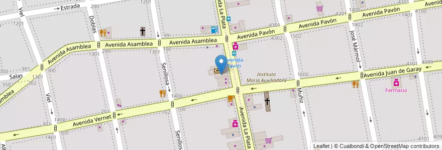 Mapa de ubicacion de Banco Nación, Parque Chacabuco en Argentinien, Ciudad Autónoma De Buenos Aires, Buenos Aires.
