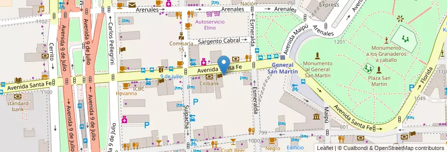 Mapa de ubicacion de Banco Nación, Retiro en Argentina, Ciudad Autónoma De Buenos Aires, Comuna 1, Buenos Aires.