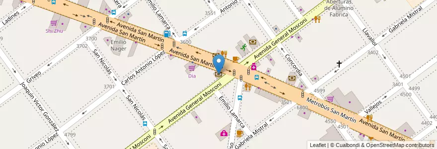 Mapa de ubicacion de Banco Nación, Villa Devoto en アルゼンチン, Ciudad Autónoma De Buenos Aires, ブエノスアイレス, Comuna 11.