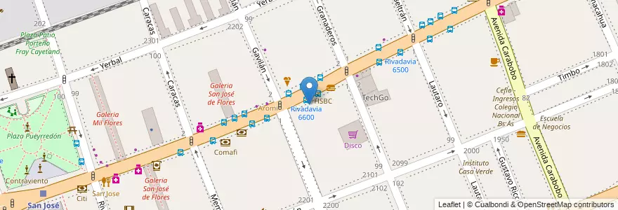 Mapa de ubicacion de Banco Piano, Flores en Argentine, Ciudad Autónoma De Buenos Aires, Comuna 7, Buenos Aires.