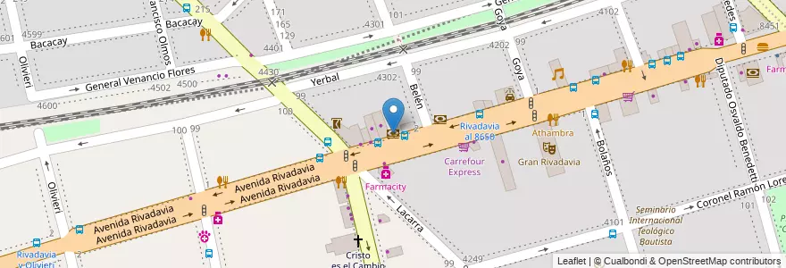 Mapa de ubicacion de Banco Piano, Velez Sarsfield en آرژانتین, Ciudad Autónoma De Buenos Aires, Buenos Aires, Comuna 10.