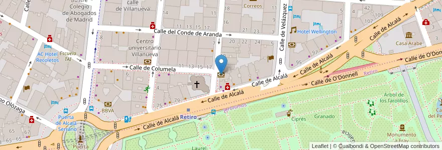 Mapa de ubicacion de Banco Pichincha en スペイン, マドリード州, Comunidad De Madrid, Área Metropolitana De Madrid Y Corredor Del Henares, Madrid.