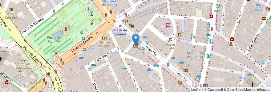 Mapa de ubicacion de Banco Popular en Spanje, Comunidad De Madrid, Comunidad De Madrid, Área Metropolitana De Madrid Y Corredor Del Henares, Madrid.