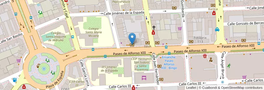 Mapa de ubicacion de Banco Popular en Espanha, Região De Múrcia, Região De Múrcia, Campo De Cartagena Y Mar Menor, Cartagena.