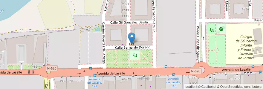 Mapa de ubicacion de Banco Popular en Spain, Castile And León, Salamanca, Campo De Salamanca, Salamanca.