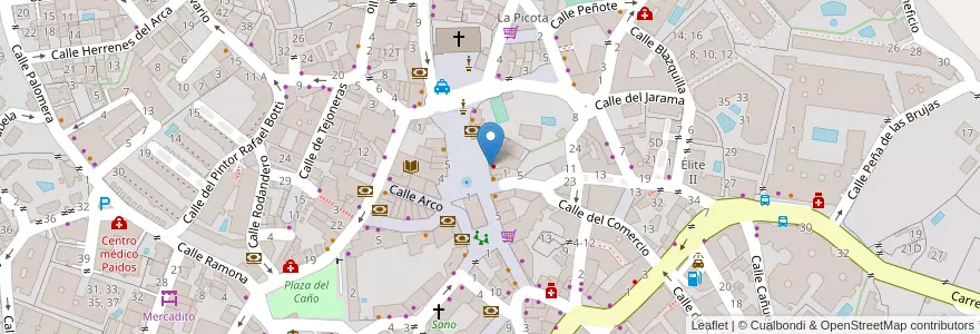 Mapa de ubicacion de Banco Popular en 西班牙, Comunidad De Madrid, Comunidad De Madrid, Cuenca Del Guadarrama, Galapagar.